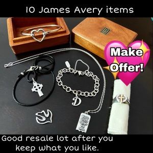 10 James Avery pieces- Resell/keep bracelets ring necklaces box charms pendant